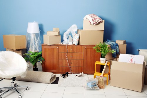 Removal van and moving team serving a home in Orpington