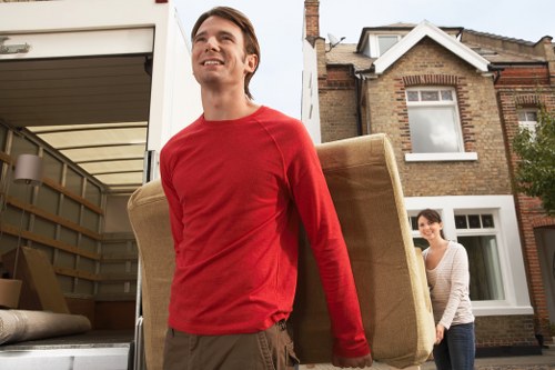 Unpacking household essentials in a new home