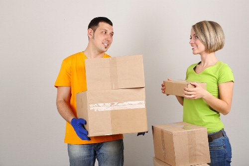 Local moving van prepared for loading in Orpington